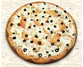 Пицца Морская Царевна 40см Тонкое