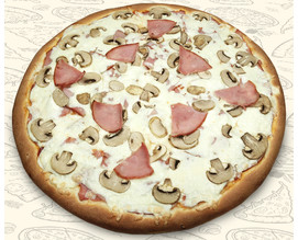 Пицца Ветчина-Грибы 40см Лайт